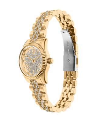 MICHAEL KORS ΡΟΛΟΙ LEXINGTON CRYSTAL GOLD STAINLESS STEEL MK7575 
