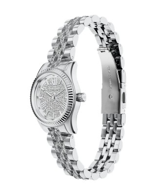 MICHAEL KORS ΡΟΛΟΙ LEXINGTON CRYSTAL SILVER STAINLESS STEEL MK7577 