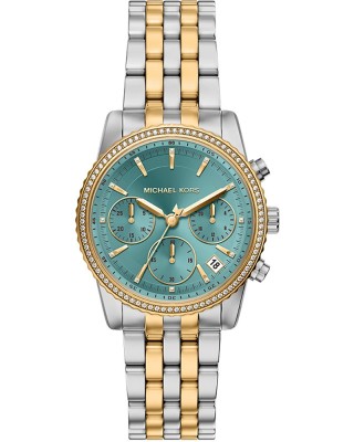 MICHAEL KORS ΡΟΛΟΙ Bryant Crystals Stainless Steel Chronograph MK7582