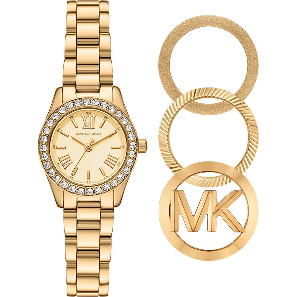 MICHAEL KORS ΡΟΛΟΙ Lexington Set Χρυσό Ανοξείδωτο Ατσάλι MK7659SET 