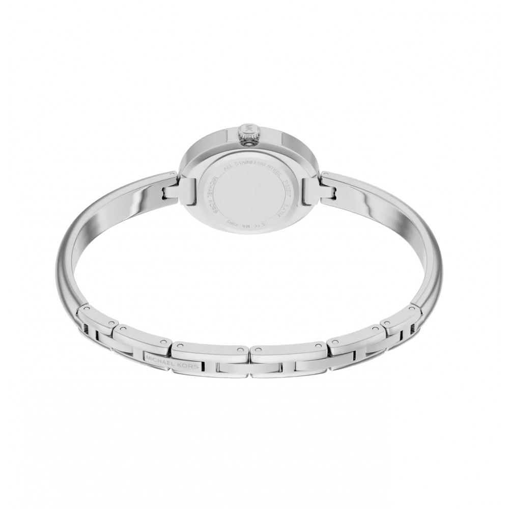MICHAEL KORS ΡΟΛΟΙ Petite Maude Silver Bangle STEEL MK7595 MICHAEL KORS ΡΟΛΟΙ Petite Maude Silver Bangle STEEL MK7595