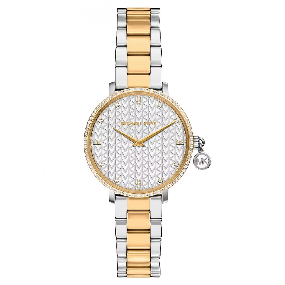 MICHAEL KORS ΡΟΛΟΙ Mini Pyper Pavé Two-Tone Δίχρωμο μπρασελέ MK7574 MICHAEL KORS ΡΟΛΟΙ Mini Pyper Pavé Two-Tone Δίχρωμο μπρασελέ MK7574