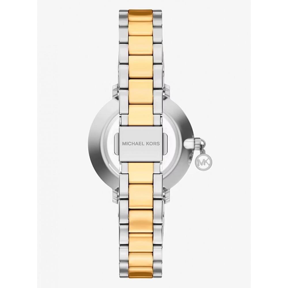 MICHAEL KORS ΡΟΛΟΙ Mini Pyper Pavé Two-Tone Δίχρωμο μπρασελέ MK7574 MICHAEL KORS ΡΟΛΟΙ Mini Pyper Pavé Two-Tone Δίχρωμο μπρασελέ MK7574