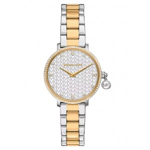 MICHAEL KORS ΡΟΛΟΙ Mini Pyper Pavé Two-Tone Δίχρωμο μπρασελέ MK7574