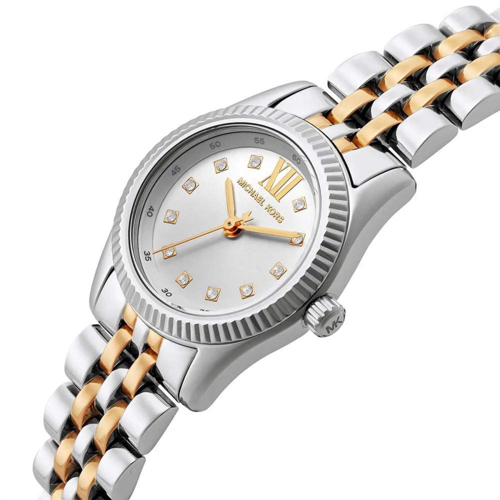 MICHAEL KORS ΡΟΛΟΙ LEXINGTON Γυναικείο Ρολόι Δίχρωμο Ανοξείδωτο Ατσάλι μπρασελέ MK4740