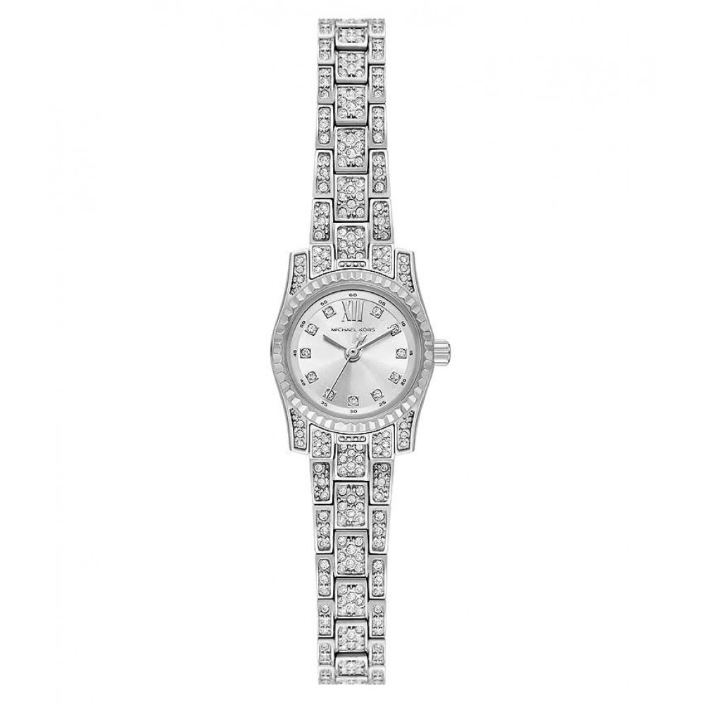 MICHAEL KORS ΡΟΛΟΙ LEXINGTON PAVE SILVER STAINLESS STEEL MK4864 MICHAEL KORS ΡΟΛΟΙ LEXINGTON PAVE SILVER STAINLESS STEEL MK4864