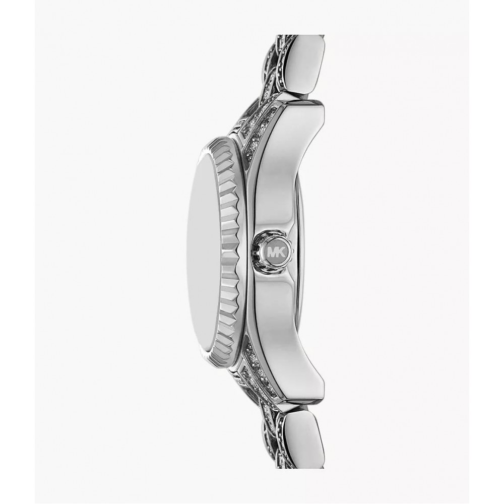 MICHAEL KORS ΡΟΛΟΙ LEXINGTON PAVE SILVER STAINLESS STEEL MK4864 MICHAEL KORS ΡΟΛΟΙ LEXINGTON PAVE SILVER STAINLESS STEEL MK4864