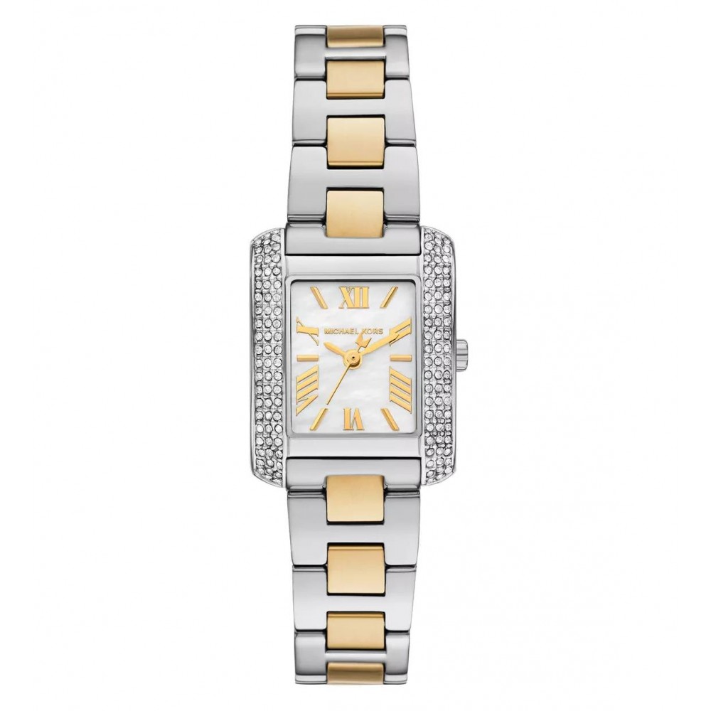 MICHAEL KORS ΡΟΛΟΙ EMERY CRYSTALS TWO-TONE STAINLESS STEEL MK4882 MICHAEL KORS ΡΟΛΟΙ EMERY CRYSTALS TWO-TONE STAINLESS STEEL MK4882