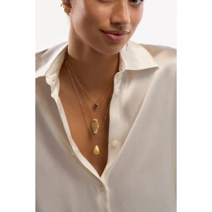 MYA BAY AMETHYST DYNASTY NECKLACE GOLD CO-442