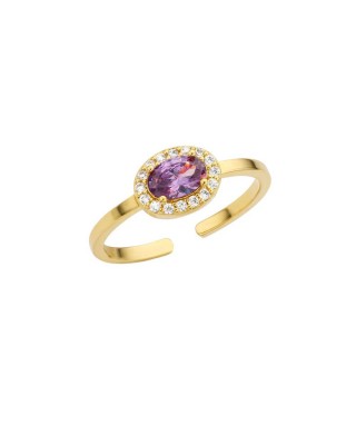 MYA BAY AMETHYST DYNASTY RING GOLD BA-412