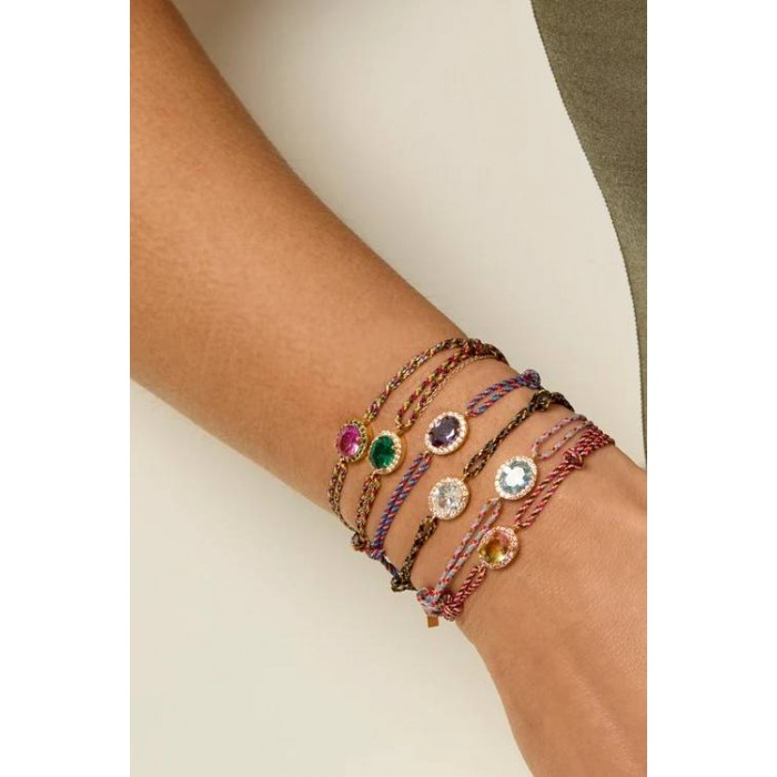 MYA BAY AMETHYST DYNASTY BRACELET GOLD BR-420