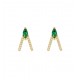 MYA BAY BIRD EARRINGS GOLD HOOPS BO-368