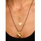 MYA BAY BLACK MAJESTIC EYE NECKLACE GOLD CO-428