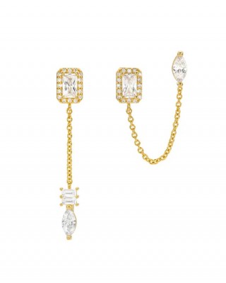 MYA BAY DANCING DYNASTY EARRINGS GOLD BO-370