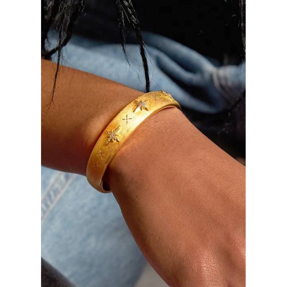 MYA BAY DIWALI CUFF BRACELET GOLD BR-355 MYA BAY DIWALI CUFF BRACELET GOLD BR-355