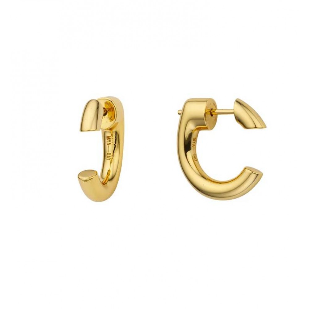 MYA BAY ESCAPE EARRINGS HOOPS GOLD BO-422