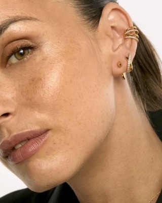 MYA BAY ESCAPE EARRINGS HOOPS GOLD BO-422