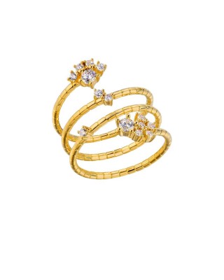 MYA BAY FLOWER HOOPS RING GOLD BA-384
