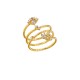 MYA BAY FLOWER HOOPS RING GOLD BA-384