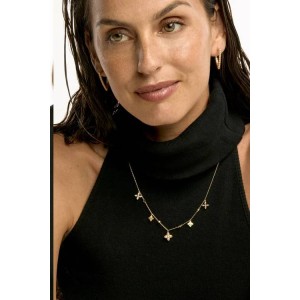 MYA BAY FLOWER LIBERTY NECKLACE GOLD CO-489
