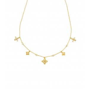 MYA BAY FLOWER LIBERTY NECKLACE GOLD CO-489