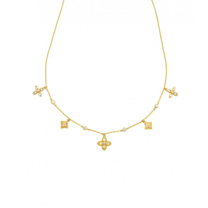 MYA BAY FLOWER LIBERTY NECKLACE GOLD CO-489