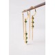 MYA BAY GREEN RIALTO EARRINGS GOLD BO-383