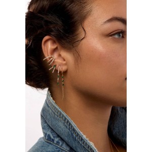 MYA BAY GREEN RIALTO EARRINGS GOLD BO-383