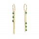 MYA BAY GREEN RIALTO EARRINGS GOLD BO-383