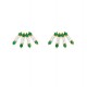 MYA BAY GREEN VENTAGLIO EARRINGS GOLD BO-366 MYA BAY GREEN VENTAGLIO EARRINGS GOLD BO-366