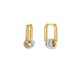 MYA BAY JAZZY ROCK EARRINGS HOOPS GOLD BO-400