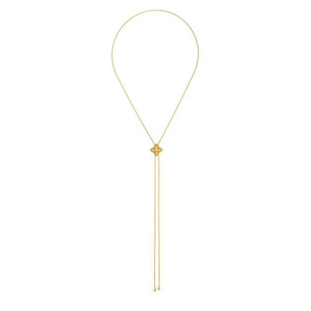 MYA BAY LOTUS BOLO NECKLACE GOLD CO-483
