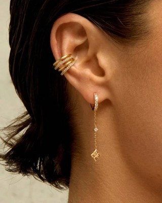MYA BAY LOTUS CHELSEA EARRINGS GOLD BO-397