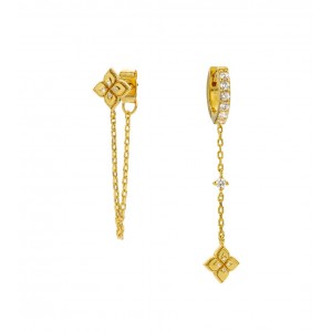 MYA BAY LOTUS CHELSEA EARRINGS GOLD BO-397