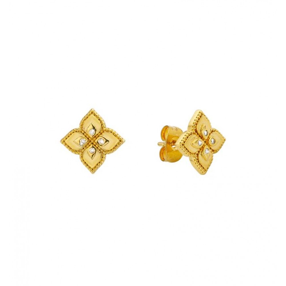 MYA BAY LOTUS EARRINGS GOLD BO-395 MYA BAY LOTUS EARRINGS GOLD BO-395