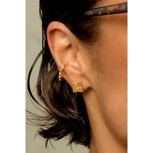 MYA BAY LOTUS EARRINGS GOLD BO-395 MYA BAY LOTUS EARRINGS GOLD BO-395