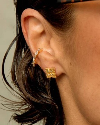 MYA BAY LOTUS EARRINGS GOLD  BO-395