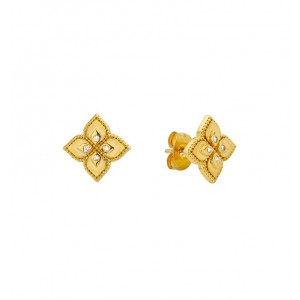 MYA BAY LOTUS EARRINGS GOLD  BO-395
