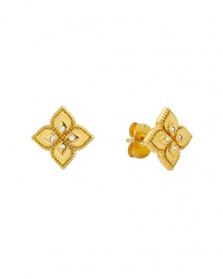 MYA BAY LOTUS EARRINGS GOLD  BO-395