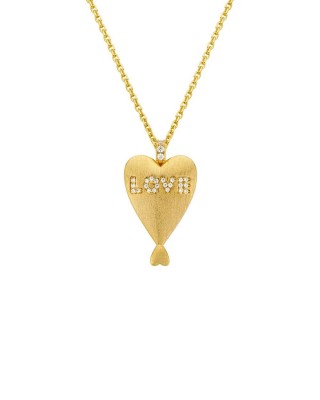 MYA BAY LOVE TWIN HEARTS NECKLACE GOLD CO-486