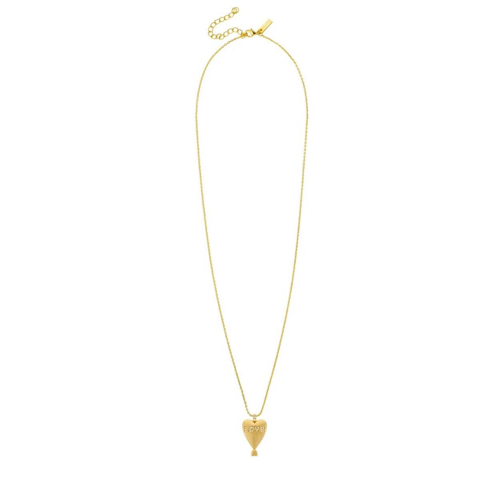 MYA BAY LOVE TWIN HEARTS NECKLACE GOLD CO-486