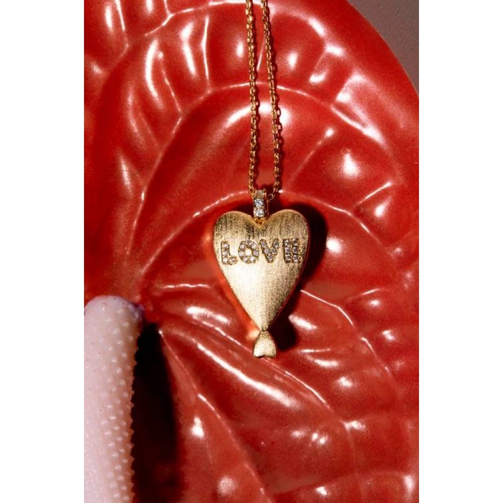 MYA BAY LOVE TWIN HEARTS NECKLACE GOLD CO-486