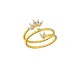MYA BAY MAGNOLIA HOOPS RING GOLD BA-386