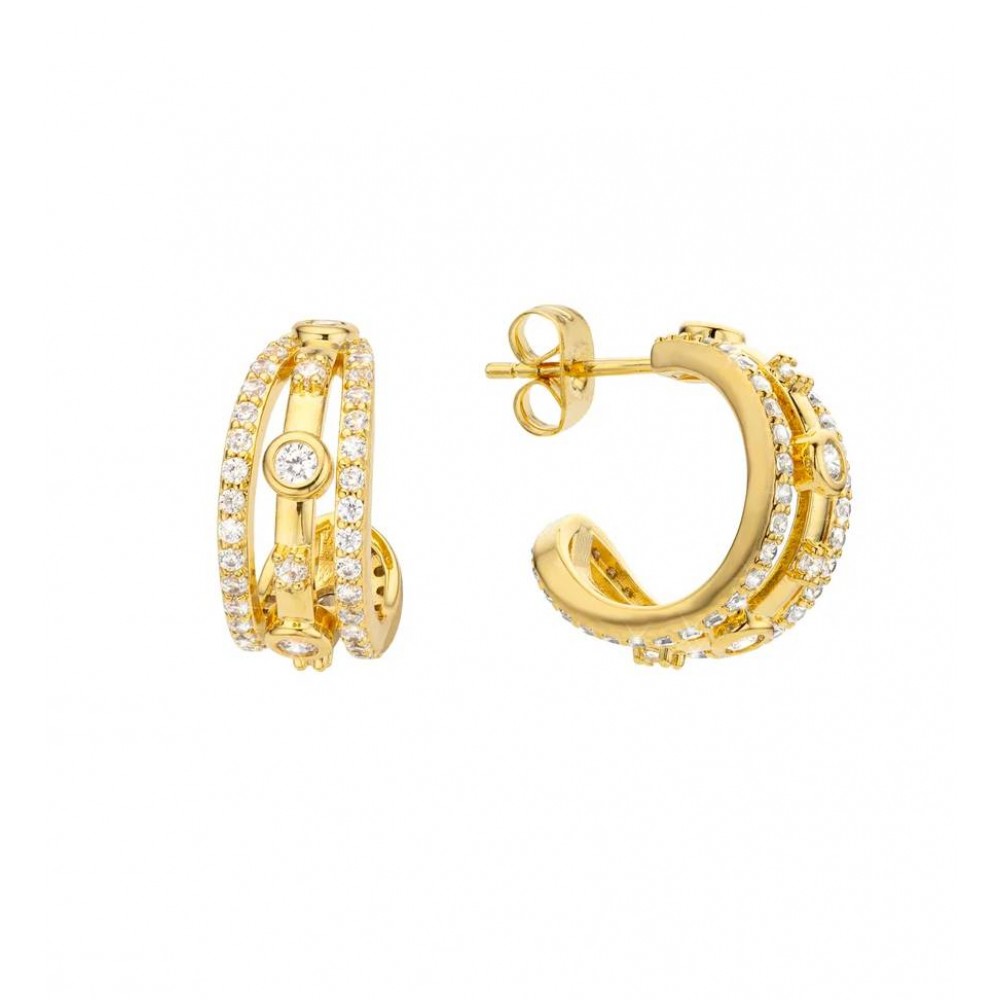 MYA BAY MALINA EARRINGS HOOPS GOLD BO-371 MYA BAY MALINA EARRINGS HOOPS GOLD BO-371