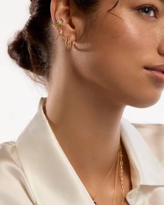 MYA BAY MALINA EARRINGS HOOPS GOLD BO-371