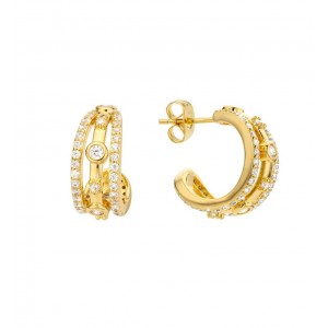 MYA BAY MALINA EARRINGS HOOPS GOLD BO-371