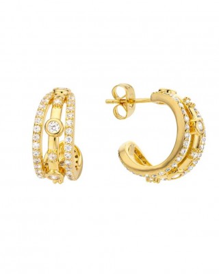 MYA BAY MALINA EARRINGS HOOPS GOLD BO-371