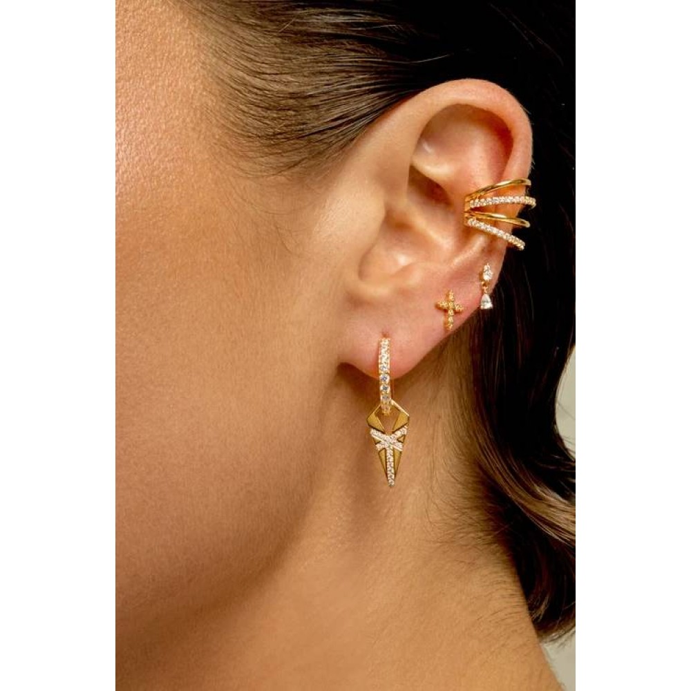 MYA BAY MINI CHENNAI EARRINGS GOLD BO-393 MYA BAY MINI CHENNAI EARRINGS GOLD BO-393