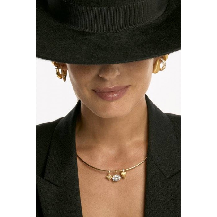 MYA BAY LITTLE OVAL PENDANT GOLD PED-79