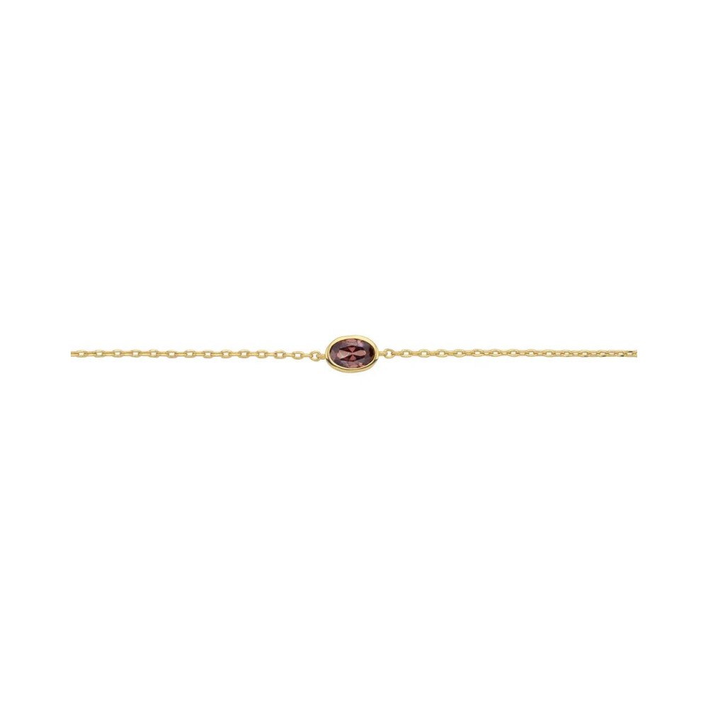 MYA BAY SMOKED BROWN JENNY BRACELET GOLD BR-446 MYA BAY SMOKED BROWN JENNY BRACELET GOLD BR-446